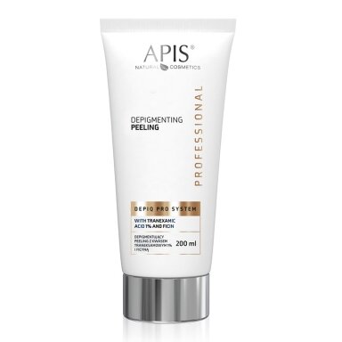 APIS DEPIQ PRO SYSTEM balinamasis/depigmentuojantis pilingas su traneksamo rūgštimi 1% ir ficinu, 200 ml
