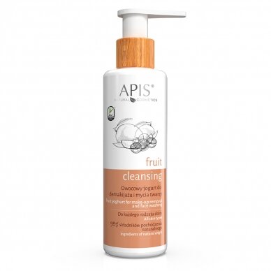 APIS FRUIT pienelis makiažui nuvalyti ir veidui prausti, 150 ml. APIS FRUIT pienelis makiažui nuvalyti ir veidui prausti, 150 ml.