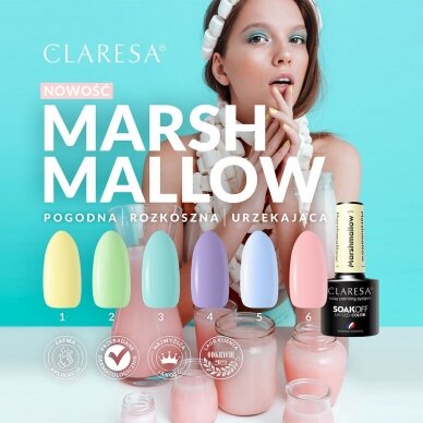 CLARESA hibridinis lakas MARSHMALLOW 6 5g 2 CLARESA hibridinis lakas MARSHMALLOW 6 5g 2
