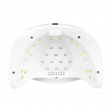 Profesionali UV/LED nagų lempa manikiūrui GLOW S1 DUAL 168W, sidabrinės spalvos 4 Profesionali UV/LED nagų lempa manikiūrui GLOW S1 DUAL 168W, sidabrinės spalvos 4