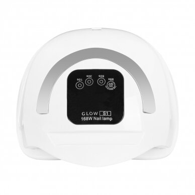 Profesionali UV/LED nagų lempa manikiūrui GLOW S1 DUAL 168W, sidabrinės spalvos 5 Profesionali UV/LED nagų lempa manikiūrui GLOW S1 DUAL 168W, sidabrinės spalvos 5