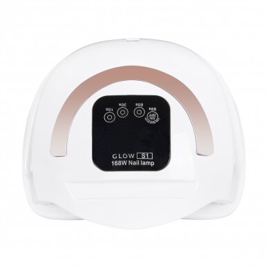 Profesionali UV/LED nagų lempa manikiūrui GLOW S1 DUAL 168W, auksinės spalvos 5 Profesionali UV/LED nagų lempa manikiūrui GLOW S1 DUAL 168W, auksinės spalvos 5