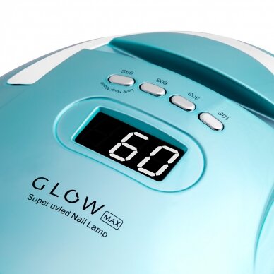 Profesionali UV/LED nagų lempa manikiūrui GLOW F2 BP 220W, turkio spalvos 3 Profesionali UV/LED nagų lempa manikiūrui GLOW F2 BP 220W, turkio spalvos 3