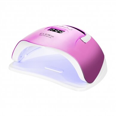 Profesionali UV/LED nagų lempa manikiūrui GLOW F2 RP 220W, fuksijos spalvos Profesionali UV/LED nagų lempa manikiūrui GLOW F2 RP 220W, fuksijos spalvos