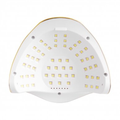 Profesionali UV/LED nagų lempa manikiūrui GLOW F2 RC 220W, fuksijos/auksinės spalvos 6 Profesionali UV/LED nagų lempa manikiūrui GLOW F2 RC 220W, fuksijos/auksinės spalvos 6