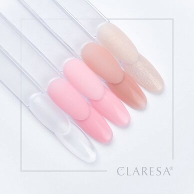CLARESA statybinis gelis nagų priauginimui SOFT&EASY CHAMPAGNE, 12 g. 4 CLARESA statybinis gelis nagų priauginimui SOFT&EASY CHAMPAGNE, 12 g. 4