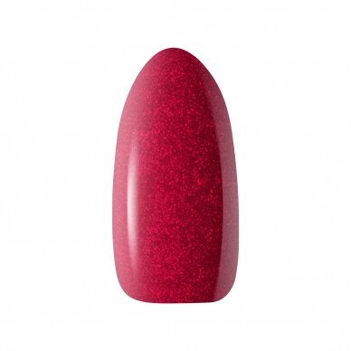 OCHO NAILS ilgalaikis hibridinis nagų lakas manikiūrui RED 206, 5 g. 1 OCHO NAILS ilgalaikis hibridinis nagų lakas manikiūrui RED 206, 5 g. 1
