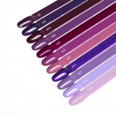 OCHO NAILS ilgalaikis hibridinis nagų lakas manikiūrui VIOLET 408, 5 g. 3 OCHO NAILS ilgalaikis hibridinis nagų lakas manikiūrui VIOLET 408, 5 g. 3