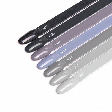 OCHO NAILS ilgalaikis hibridinis nagų lakas manikiūrui GRAY 605, 5 g. 3 OCHO NAILS ilgalaikis hibridinis nagų lakas manikiūrui GRAY 605, 5 g. 3
