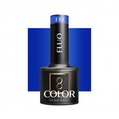 OCHO NAILS ilgalaikis hibridinis nagų lakas manikiūrui FLUO F10, 5 g. OCHO NAILS ilgalaikis hibridinis nagų lakas manikiūrui FLUO F10, 5 g.