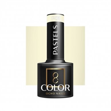 OCHO NAILS ilgalaikis hibridinis nagų lakas manikiūrui PASTELS P01, 5 g., 5 g. OCHO NAILS ilgalaikis hibridinis nagų lakas manikiūrui PASTELS P01, 5 g., 5 g.