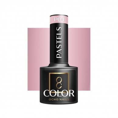 OCHO NAILS ilgalaikis hibridinis nagų lakas manikiūrui PASTELS P04, 5 g. OCHO NAILS ilgalaikis hibridinis nagų lakas manikiūrui PASTELS P04, 5 g.