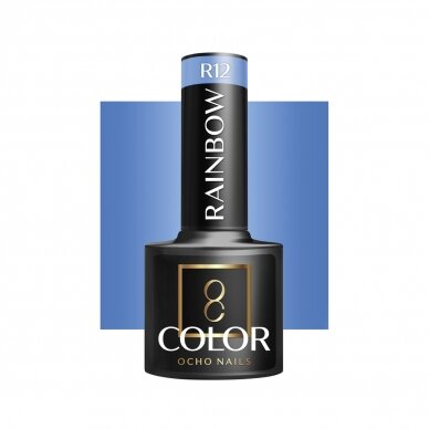 OCHO NAILS ilgalaikis hibridinis nagų lakas manikiūrui RAINBOW R12, 5 g. OCHO NAILS ilgalaikis hibridinis nagų lakas manikiūrui RAINBOW R12, 5 g.