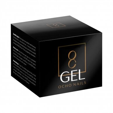 OCHO NAILS statybinis vienfazis UV nagų priauginimo gelis PINK, 30 g. 3 OCHO NAILS statybinis vienfazis UV nagų priauginimo gelis PINK, 30 g. 3