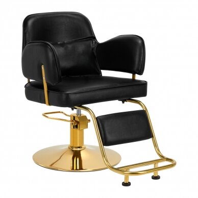 Profesionali kirpyklos kėdė grožio salonams LINZ GOLD, juodos spalvos 1 Profesionali kirpyklos kėdė grožio salonams LINZ GOLD, juodos spalvos 1