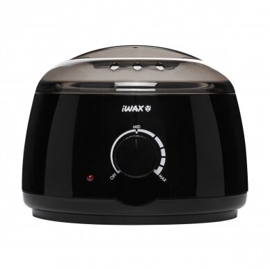 Profesionalus vaško šildytuvas skardinėms ir granulėms IWAX 100 400ML 100W, juodos spalvos 2 Profesionalus vaško šildytuvas skardinėms ir granulėms IWAX 100 400ML 100W, juodos spalvos 2