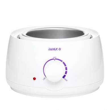 Profesionalus vaško šildytuvas skardinėms ir granulėms IWAX 100 400ML 100W, baltos spalvos 1 Profesionalus vaško šildytuvas skardinėms ir granulėms IWAX 100 400ML 100W, baltos spalvos 1