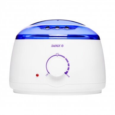 Profesionalus vaško šildytuvas skardinėms ir granulėms IWAX 100 400ML 100W, baltos spalvos 2 Profesionalus vaško šildytuvas skardinėms ir granulėms IWAX 100 400ML 100W, baltos spalvos 2