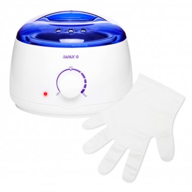 Profesionalus vaško šildytuvas skardinėms ir granulėms IWAX 100 400ML 100W, baltos spalvos 6 Profesionalus vaško šildytuvas skardinėms ir granulėms IWAX 100 400ML 100W, baltos spalvos 6