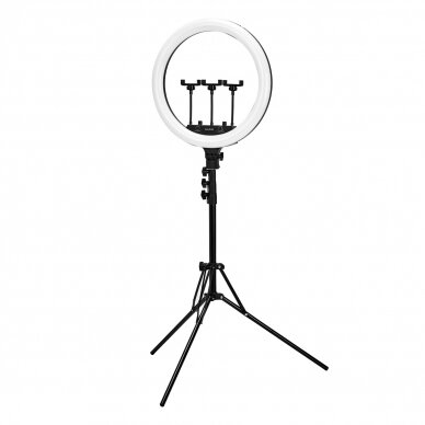 GLOW profesionali makiažo lempa RING 18" BSC su stovu 45W GLOW profesionali makiažo lempa RING 18" BSC su stovu 45W