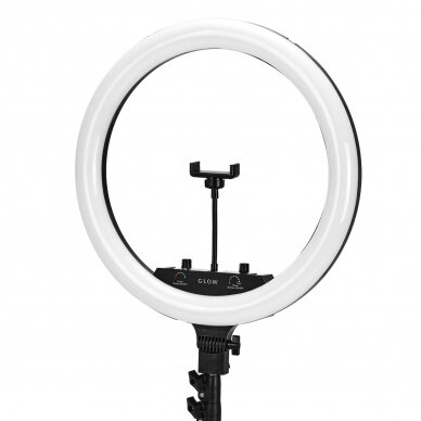 GLOW profesionali makiažo lempa RING 18" BSC su stovu 45W 4 GLOW profesionali makiažo lempa RING 18" BSC su stovu 45W 4