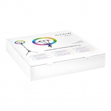 GLOW profesionali makiažo lempa RING 18" BSC su stovu 45W 11 GLOW profesionali makiažo lempa RING 18" BSC su stovu 45W 11