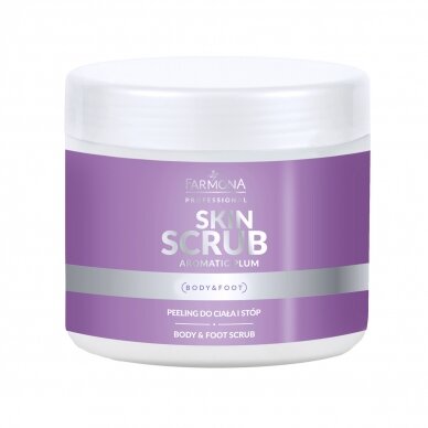 FARMONA AROMATIC PLUM kūno ir pėdų šveitiklis slyvų kvapo, 500 g FARMONA AROMATIC PLUM kūno ir pėdų šveitiklis slyvų kvapo, 500 g