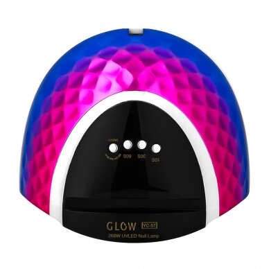 GLOW profesionali UV/LEDnagų lempa manikiūro bei pedikiūro darbams YC57 RN blue pink 268W 4 GLOW profesionali UV/LEDnagų lempa manikiūro bei pedikiūro darbams YC57 RN blue pink 268W 4