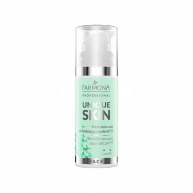 FARMONA UNIQUE SKIN veido kremas mišriai odai su cinku PCA, 50 ml. FARMONA UNIQUE SKIN veido kremas mišriai odai su cinku PCA, 50 ml.