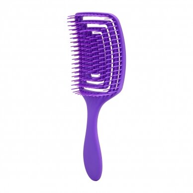 Lankstus plaukų šepetys O-327, violetinės spalvos Lankstus plaukų šepetys O-327, violetinės spalvos