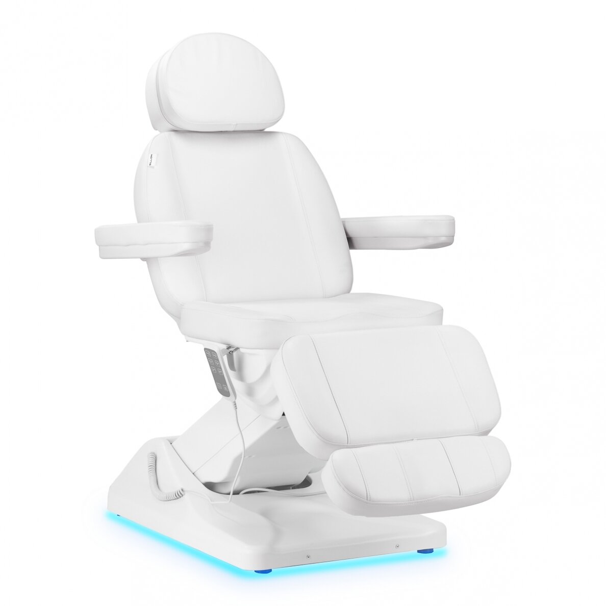 Profesionalus elektrinis gultas-lova kosmetologams SILLON LUXURY (3 varikliai ), baltos spalvos Profesionalus elektrinis gultas-lova kosmetologams SILLON LUXURY (3 varikliai ), baltos spalvos