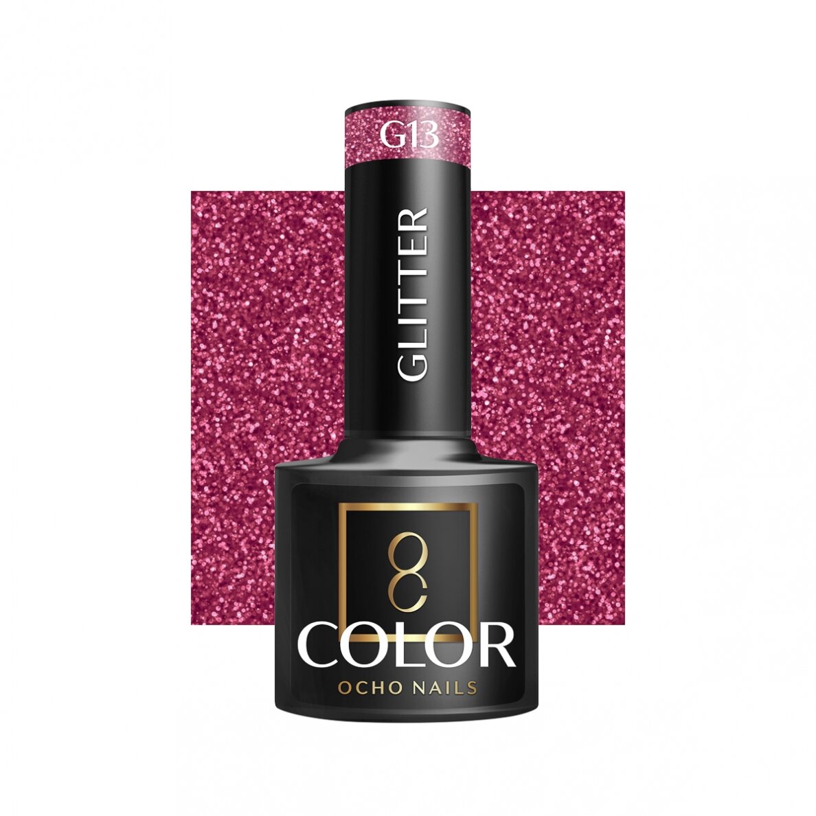 OCHO NAILS ilgalaikis hibridinis nagų lakas manikiūrui GLITTER G13, 5 g. OCHO NAILS ilgalaikis hibridinis nagų lakas manikiūrui GLITTER G13, 5 g.