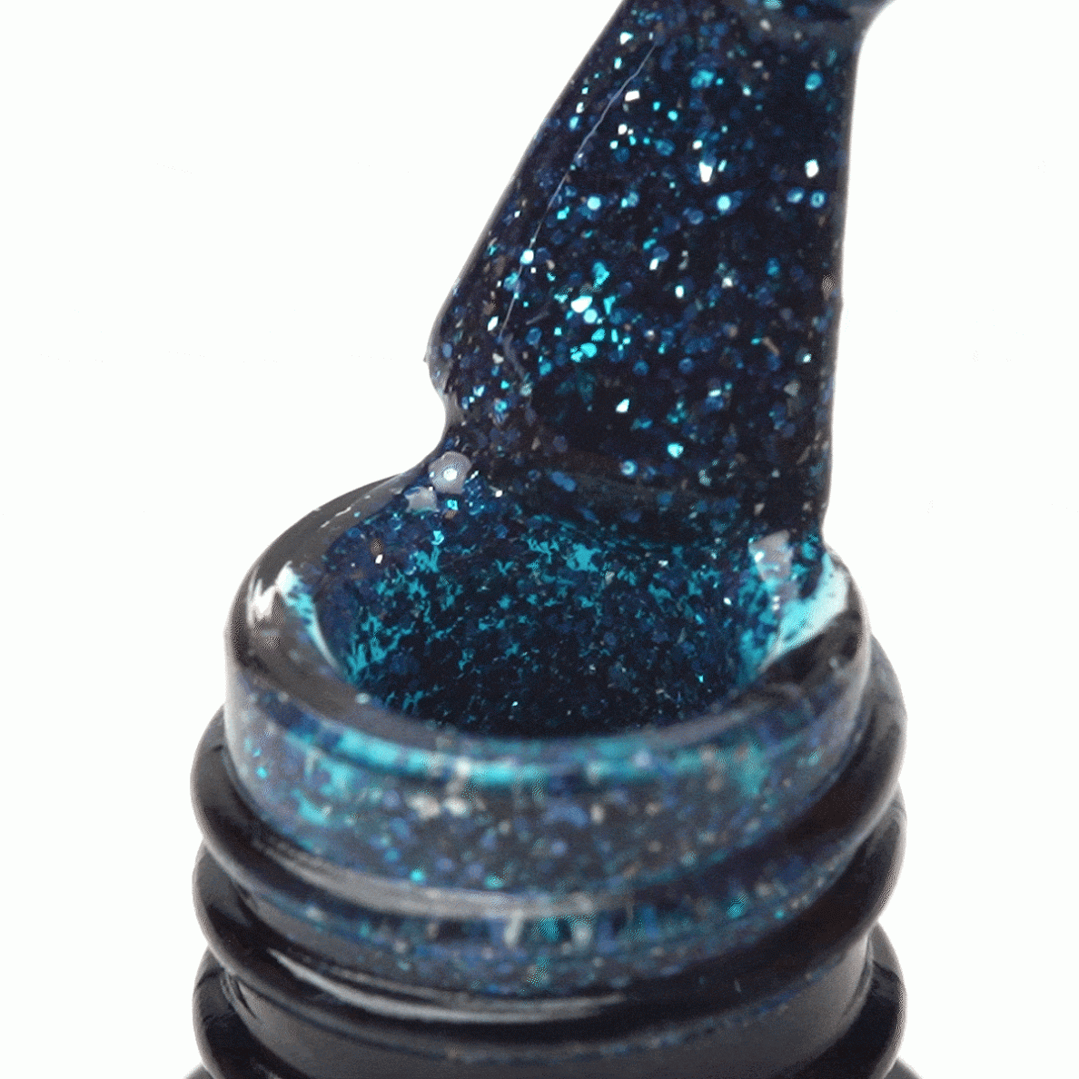 OCHO NAILS ilgalaikis hibridinis nagų lakas manikiūrui GLITTER G15, 5  g. 2