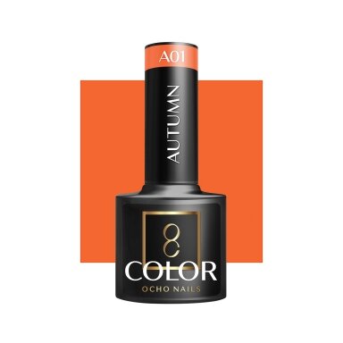 OCHO NAILS ilgalaikis hibridinis nagų lakas manikiūrui AUTUMN A01, 5g OCHO NAILS ilgalaikis hibridinis nagų lakas manikiūrui AUTUMN A01, 5g