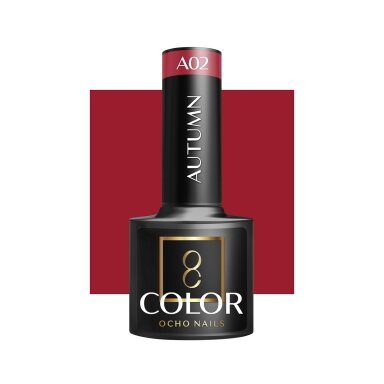 OCHO NAILS ilgalaikis hibridinis nagų lakas manikiūrui AUTUMN A02, 5g OCHO NAILS ilgalaikis hibridinis nagų lakas manikiūrui AUTUMN A02, 5g