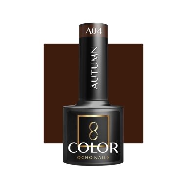 OCHO NAILS ilgalaikis hibridinis nagų lakas manikiūrui AUTUMN A04, 5g OCHO NAILS ilgalaikis hibridinis nagų lakas manikiūrui AUTUMN A04, 5g