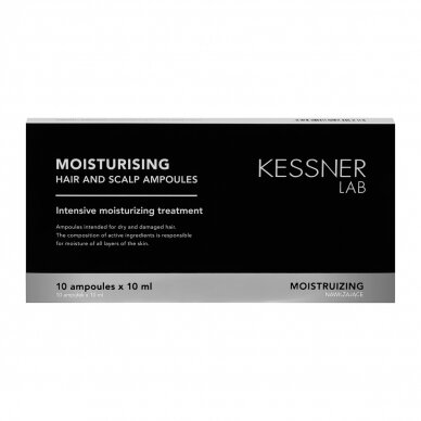 KESSNER LAB amino rūgščių ampulės galvos odai ir plaukams 10x10 ml 1 KESSNER LAB amino rūgščių ampulės galvos odai ir plaukams 10x10 ml 1