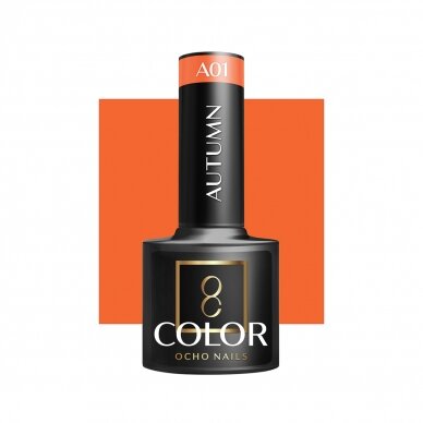 OCHO NAILS ilgalaikis hibridinis nagų lakas manikiūrui AUTUMN A01, 5g OCHO NAILS ilgalaikis hibridinis nagų lakas manikiūrui AUTUMN A01, 5g
