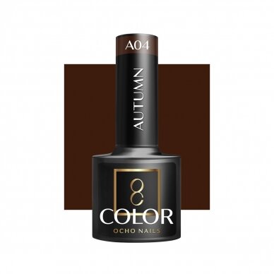 OCHO NAILS ilgalaikis hibridinis nagų lakas manikiūrui AUTUMN A04, 5g OCHO NAILS ilgalaikis hibridinis nagų lakas manikiūrui AUTUMN A04, 5g