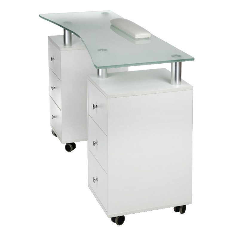 Profesionalus manikiūro stalas BD-3425-1, baltos spalvos 2 Profesionalus manikiūro stalas BD-3425-1, baltos spalvos 2