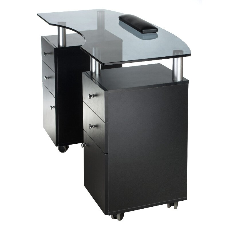 Profesionalus manikiūro stalas BD-3453, juodos spalvos 2 Profesionalus manikiūro stalas BD-3453, juodos spalvos 2