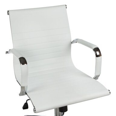 Registratūros, biuro kėdė CorpoComfort BX-5855, baltos spalvos