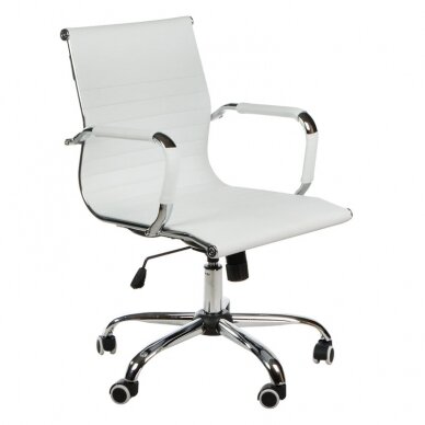 Registratūros, biuro kėdė CorpoComfort BX-5855, baltos spalvos Registratūros, biuro kėdė CorpoComfort BX-5855, baltos spalvos