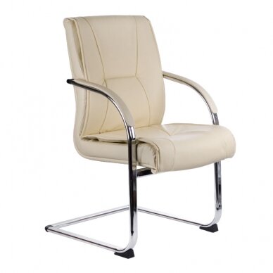 Konferencijų kėdė CorpoComfort BX-3345, kreminės spalvos Konferencijų kėdė CorpoComfort BX-3345, kreminės spalvos