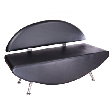 Profesionali laukiamojo sofa Carini BD-6710, juodos spalvos Profesionali laukiamojo sofa Carini BD-6710, juodos spalvos