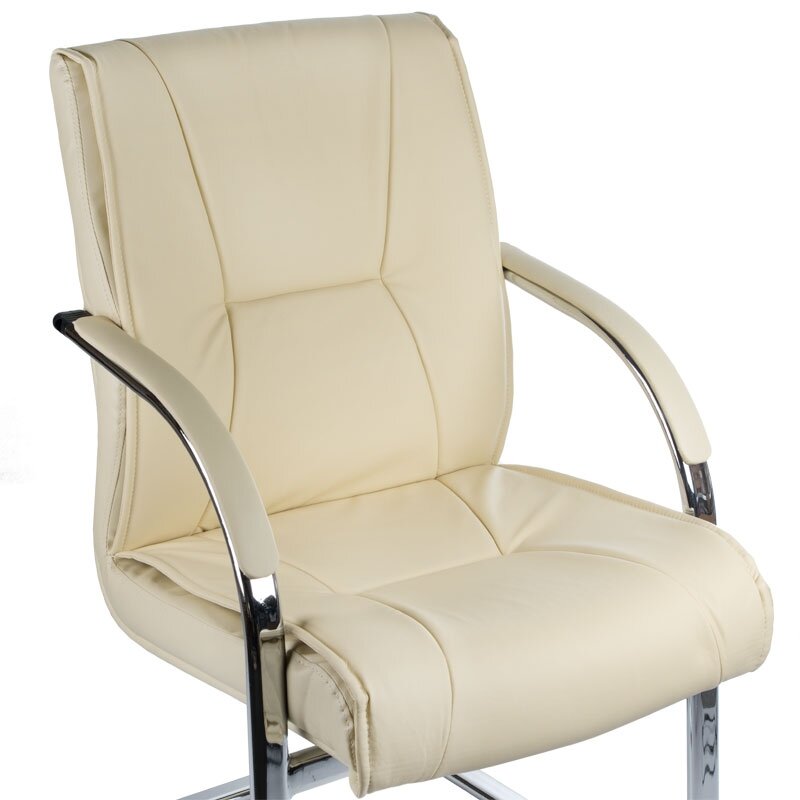 Konferencijų kėdė CorpoComfort BX-3345, kreminės spalvos 1 Konferencijų kėdė CorpoComfort BX-3345, kreminės spalvos 1