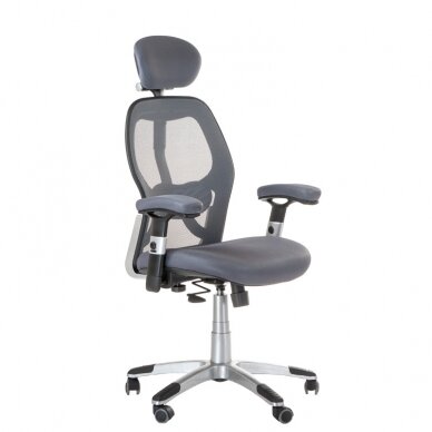 Registratūros, biuro kėdė CorpoComfort BX-4144, pilkos spalvos Registratūros, biuro kėdė CorpoComfort BX-4144, pilkos spalvos