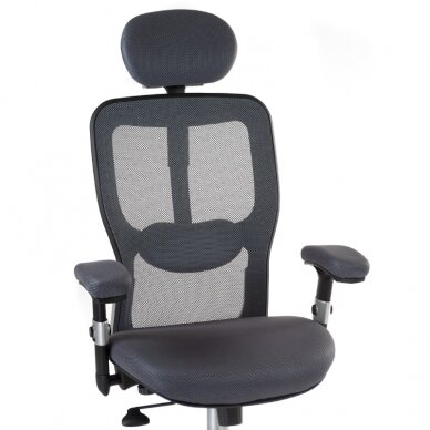 Registratūros, biuro kėdė CorpoComfort BX-4147, pilkos spalvos 1 Registratūros, biuro kėdė CorpoComfort BX-4147, pilkos spalvos 1