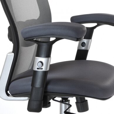Registratūros, biuro kėdė CorpoComfort BX-4147, pilkos spalvos 5 Registratūros, biuro kėdė CorpoComfort BX-4147, pilkos spalvos 5