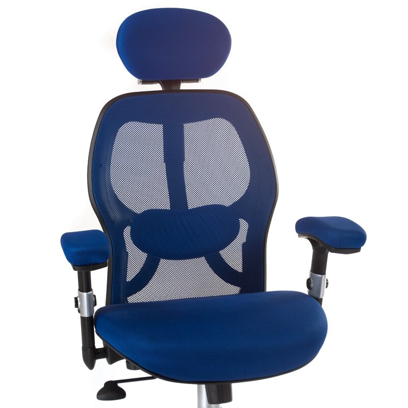 Registratūros, biuro kėdė CorpoComfort BX-4144, mėlynos spalvos 1 Registratūros, biuro kėdė CorpoComfort BX-4144, mėlynos spalvos 1
